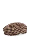 Kangol Patterned Beret In Brown
