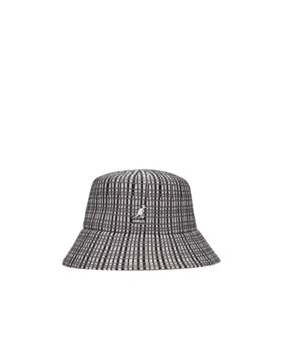 Kangol Plaid Fisherman's Hat In Gray