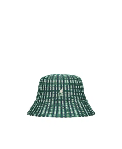 Kangol Plaid Fisherman's Hat In Green
