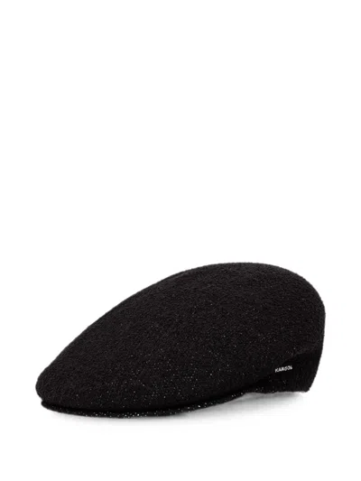 Kangol Retro Big Kroo 7100 Flat Cap In Black