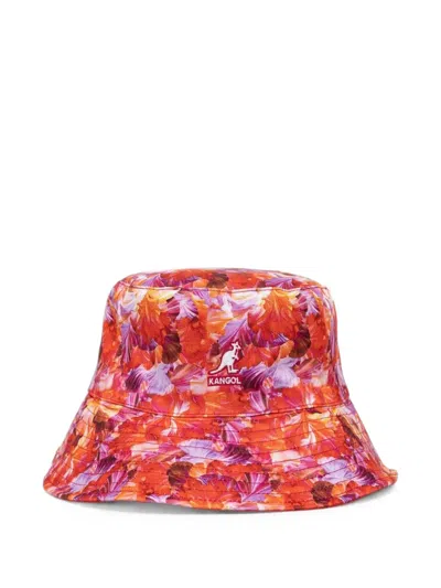 Kangol Reversible Floral-print Bucket Hat In Neutral