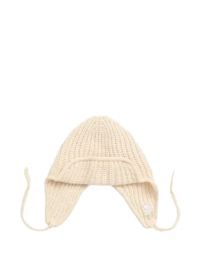 Kangol Ribbed-knit Ear-flap Beanie Hat In Neutral