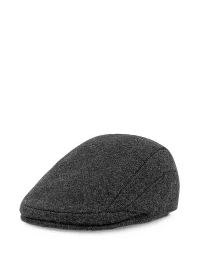 Kangol Seam-detail Flat Cap In Gray