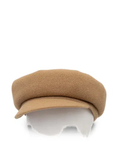 Kangol Spitfire Peaked Hat In Brown