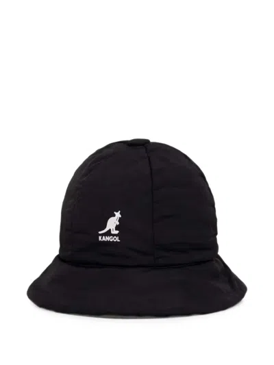 Kangol Stay Puffed Bucket Hat In Black