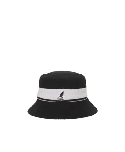 Kangol Striped Fisherman's Hat In Black