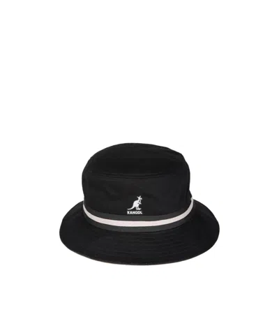 Kangol Striped Fisherman's Hat In Black