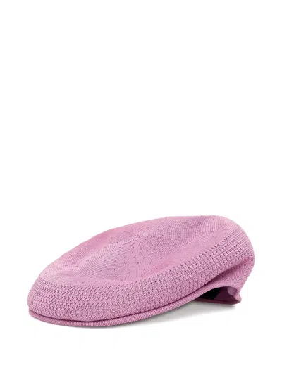 Kangol Tropic 504 Logo-embroidered Flat Cap In Pink