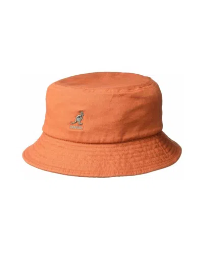 Kangol Unisex Cotton Bucket Hat In Orange