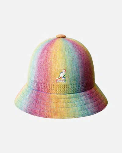 Kangol Unisex - Ventair Bucket Hat In Rainbow Multi In Orange