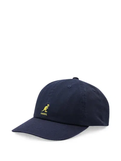 Kangol Washed Baseball Cap In Blue