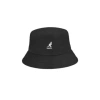 Kangol Logo-embroidered Bucket Hat In Black