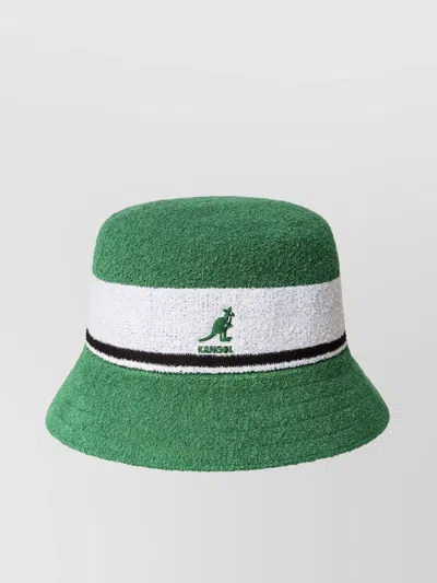 Kangol Wide Brim Hat Contrast Band In Green