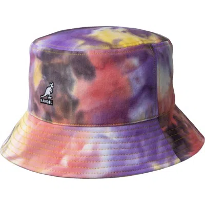 Kangol Women's Tie Dye Cotton Bucket Hat In Galaxy In Multi