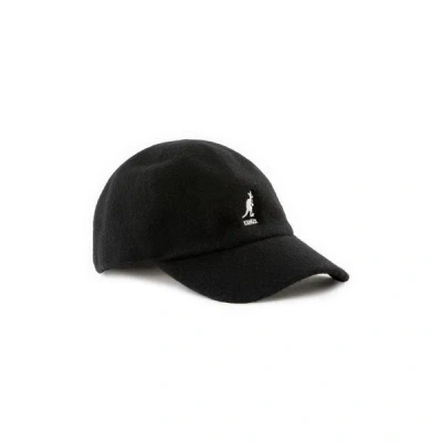 Kangol Wool Baseball Cap In Black