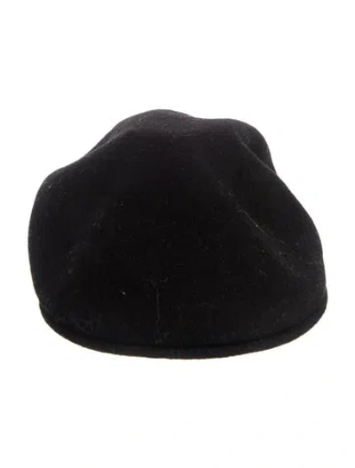 Pre-owned Kangol Wool Beret In Black