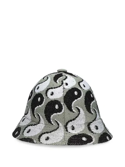 Kangol Yin-yang Patterned Hat In Gray
