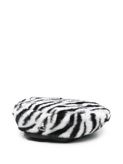Kangol Zebra-pattern Beret Hat In Multi