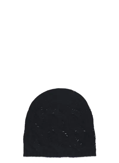 Kangra Beanie With Strass In Black