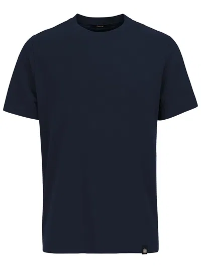 Kangra Blue Cotton T-shirt