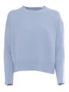 KANGRA BOXING CREWNECK SWEATER WITH BUTTONED SLEEVES