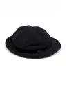 Kangra Cashmere Black Wool And Cashmere Bucket Hat In Black