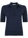 Kangra Cashmere Blue Cotton Polo