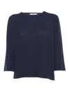 KANGRA CASHMERE BLUE SWEATER