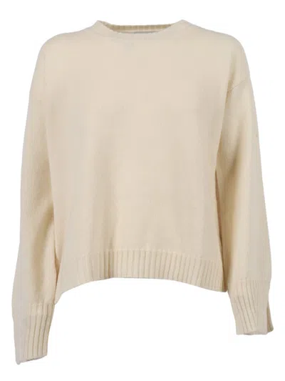 KANGRA CASHMERE BOXING CREW NECK WITH DROPPED WRISTS