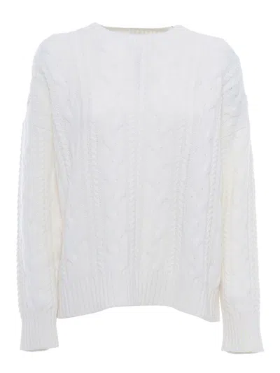 KANGRA CASHMERE BRAIDED CREWNECK SWEATER
