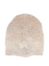 Kangra Cashmere Brushed-finish Beanie In Neutral