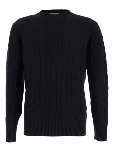 KANGRA CASHMERE CABLE-KNIT CREW-NECK SWEATER