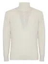 Kangra Cashmere Cable-knit Turtleneck Sweater In Neutral