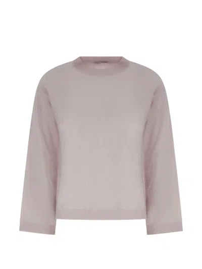 Kangra Cashmere Cashmere Crew-neck Sweater In Pink