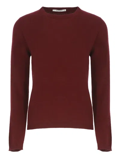 Kangra Cashmere Long-sleeve Crew Neck Sweater In Red