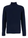 Kangra Cashmere Collo Cratere Finezza 5gg In Blue