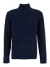 Kangra Cashmere Collo Cratere Finezza 5gg In Blue