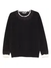 Kangra Cashmere Contrasting-trim Sweater