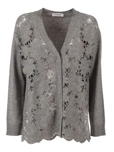 KANGRA CASHMERE CORNELY CARDIGAN WITH SIDE VENTS