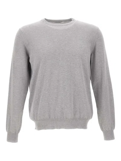 Kangra Cashmere Cotton Sweater In Gray
