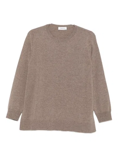 Kangra Cashmere Crew-neck Cashmere Sweater In Brown