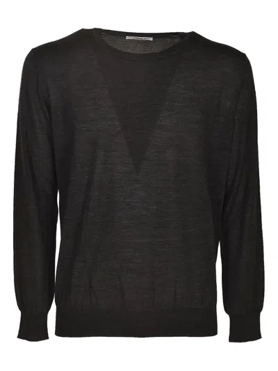 Kangra Cashmere Crew-neck Sweater In Black