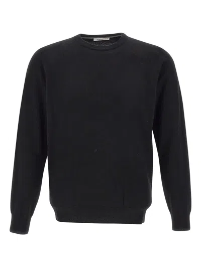 Kangra Cashmere Crew-neck Sweater In Black