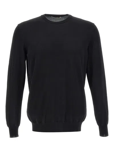 Kangra Cashmere Crew-neck Sweater In Black