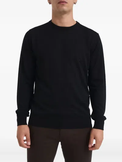 Kangra Cashmere Crew-neck Sweater In Black