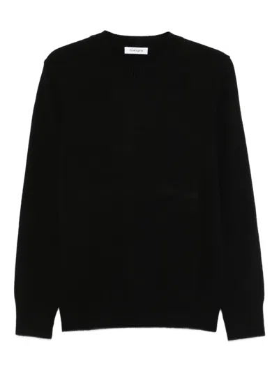 Kangra Cashmere Crew-neck Sweater In Black