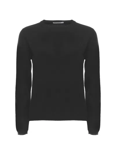 Kangra Cashmere Crew-neck Sweater In Black