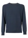 Kangra Cashmere Crew-neck Sweater In Blue