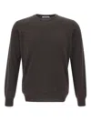 Kangra Cashmere Crew-neck Sweater In Brown