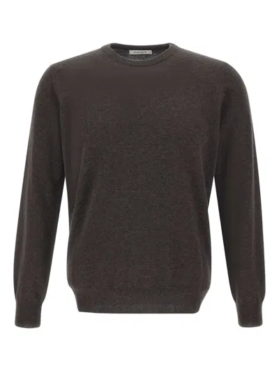 Kangra Cashmere Crew-neck Sweater In Brown